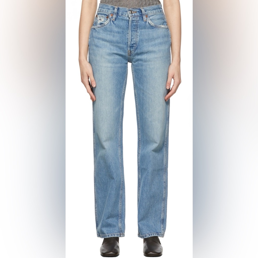 NEW Re/done 90s High-Rise Loose Blue Jeans size 27